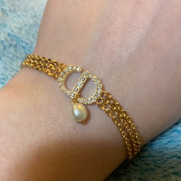 Christian Dior Multi Chain Petit CD Bracelet - Picture 2 of 4